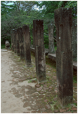 Each one of these stone pillars are individually ornamented on all four sides - and the ornaments are almost all preserved to the present day.